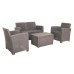 Faro 4 Seater Conversation Set - Taupe Grey